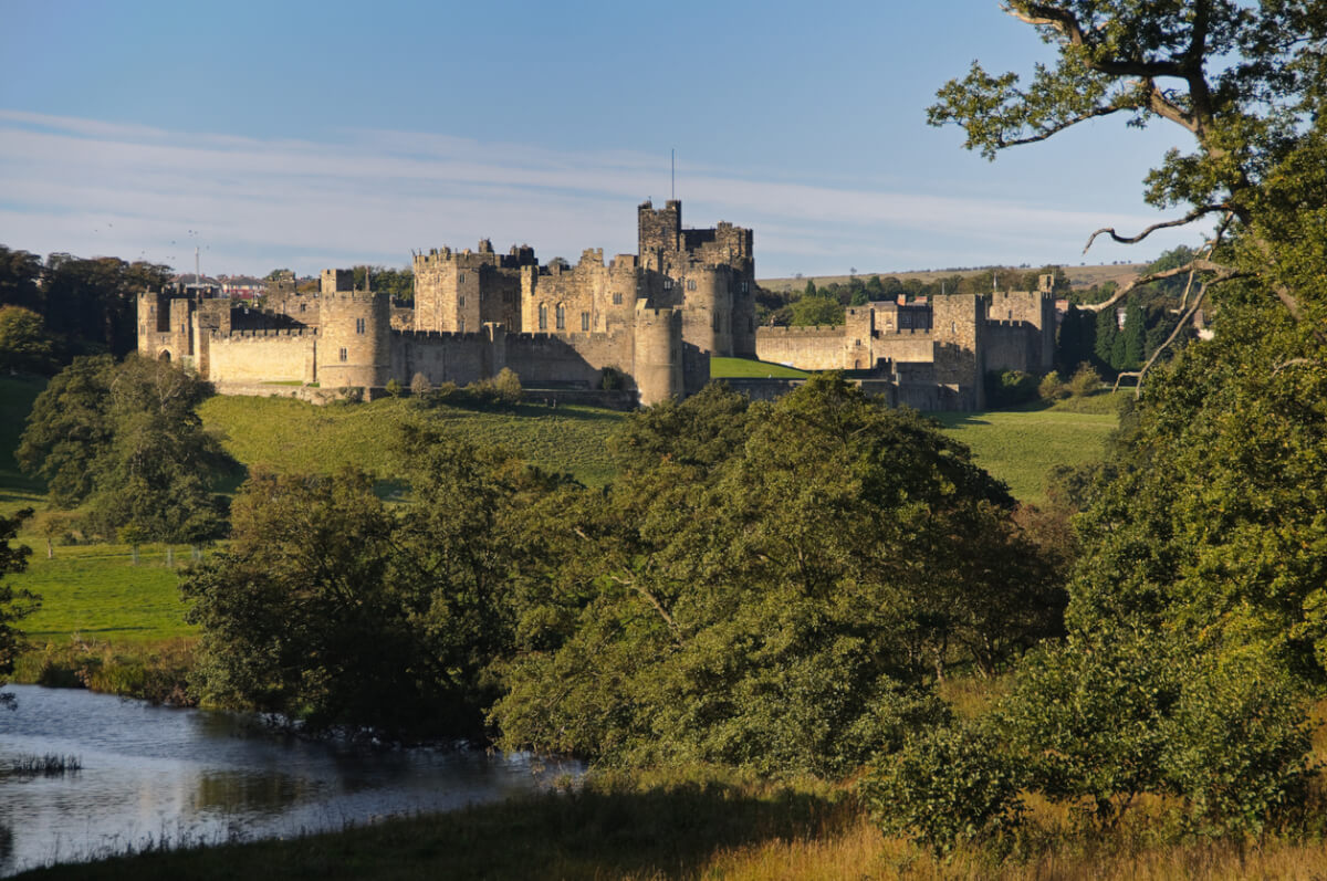 alnwick castle forest northumberland