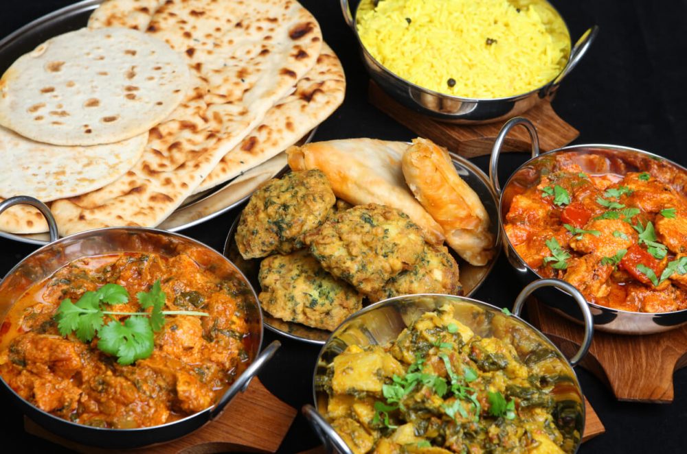 assortment of indian dishes