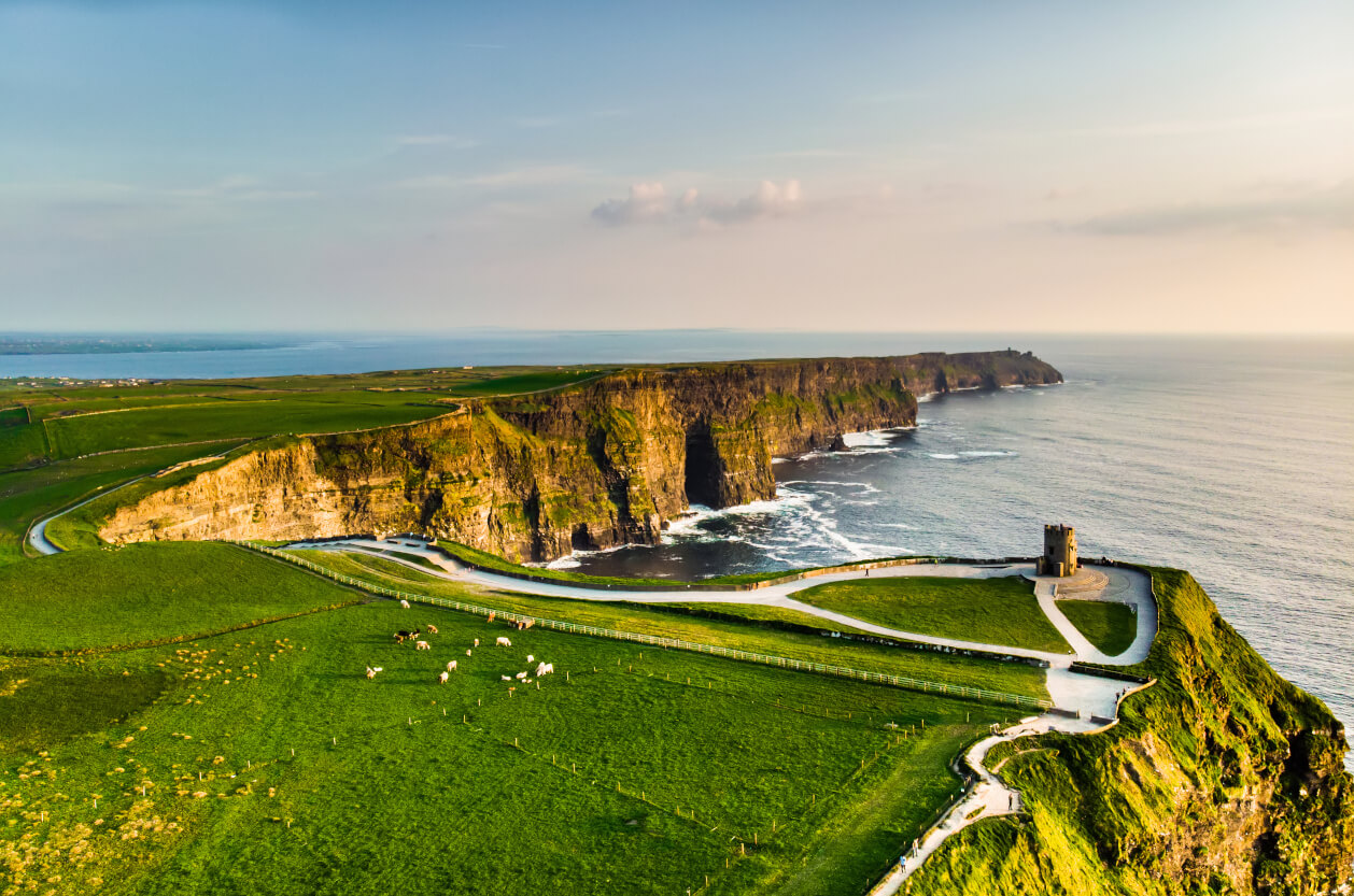 cliffs of moher aerial view