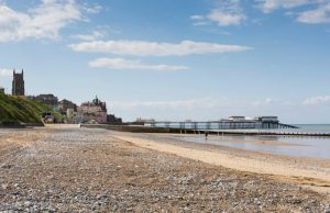 pier and beach in cromer