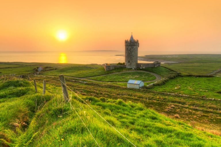 doonagore castle county clare coast ireland