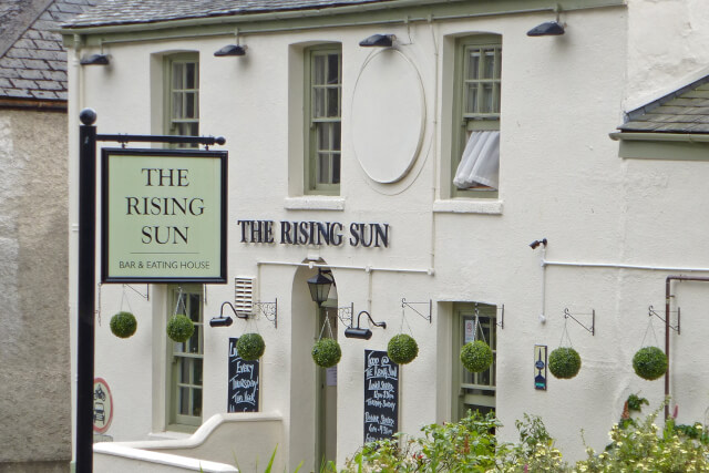 exterior of the risising sun truro