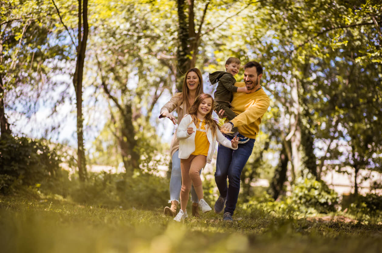 family in the park