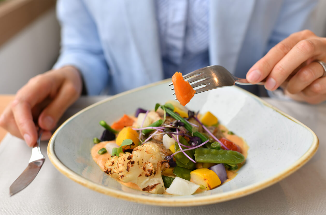 fish with vegetables