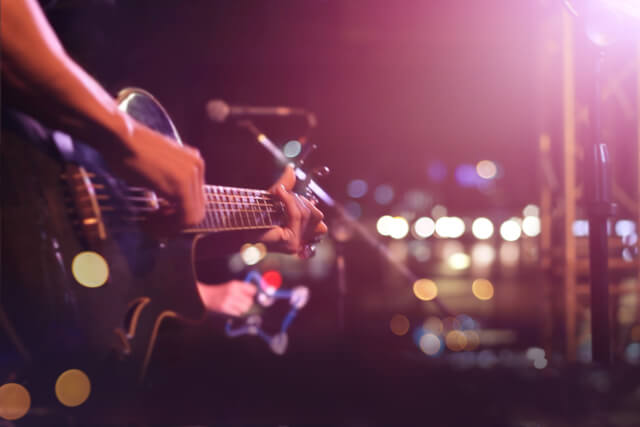 guitarist on stage