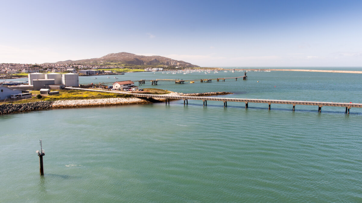 holyhead port and mountain