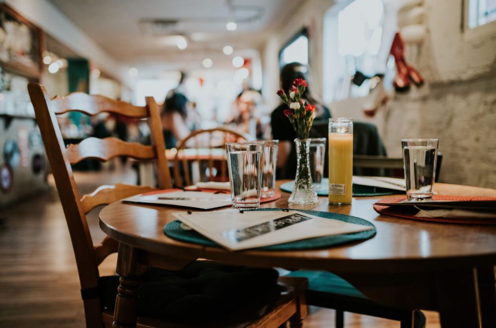 lovely restaurant setting