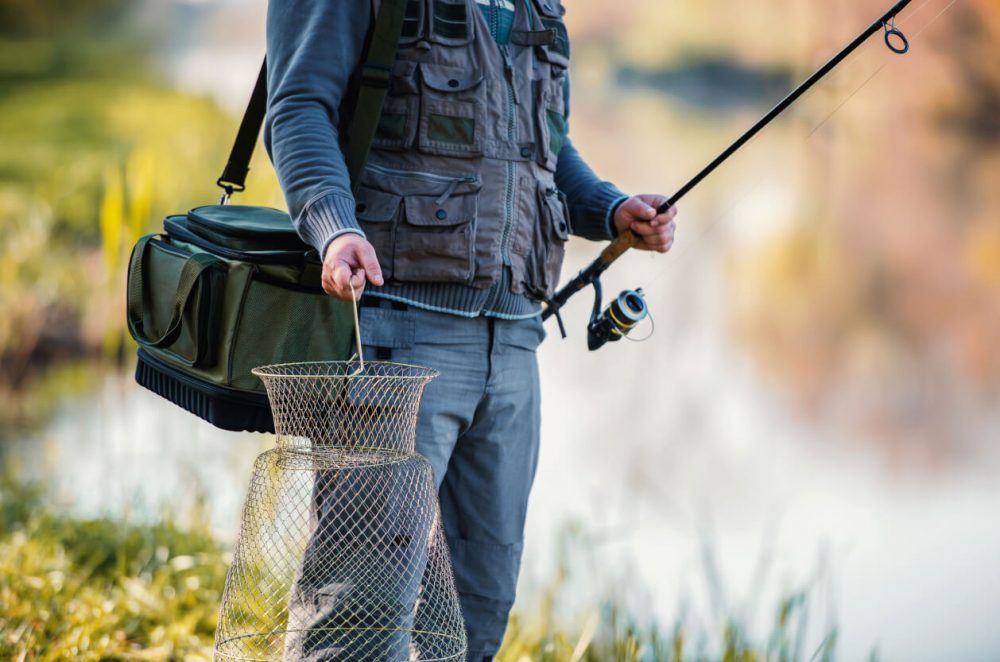 man fishing