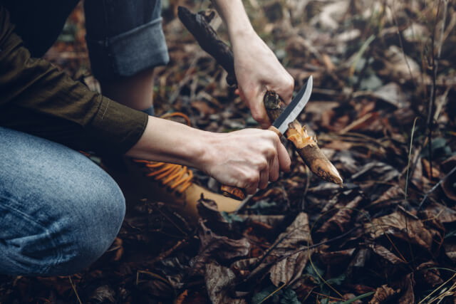 person partaking in bushcraft (1)