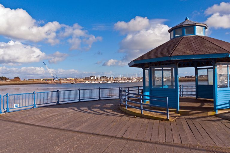 coast at pwllheli north wales