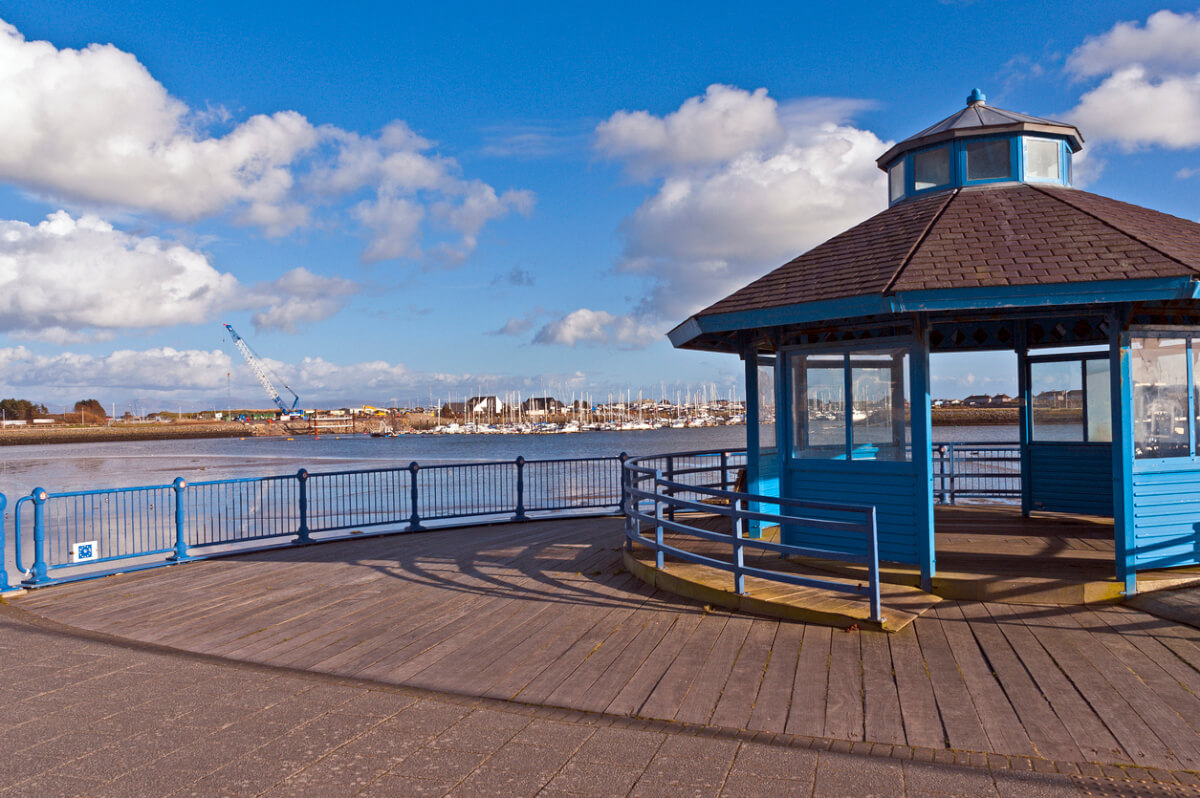 coast at pwllheli north wales