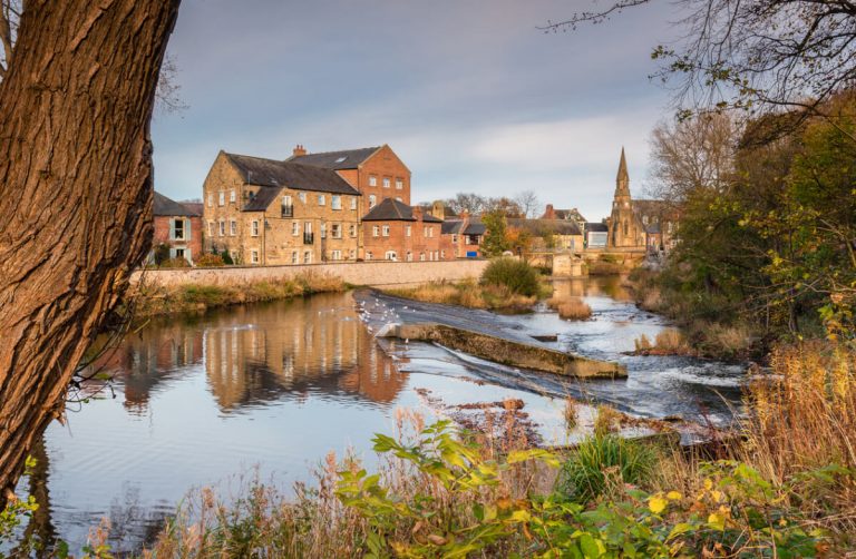 river wansbeck weir morpeth northumberland