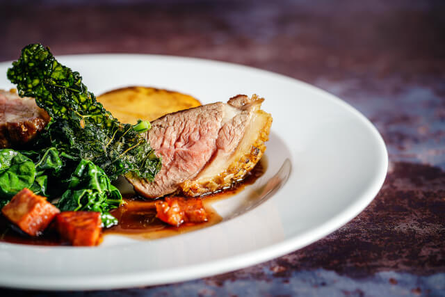 roast lamb dish