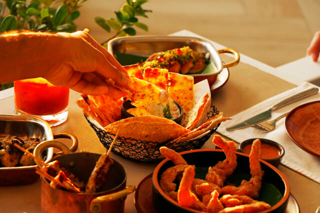 selection of indian snacks