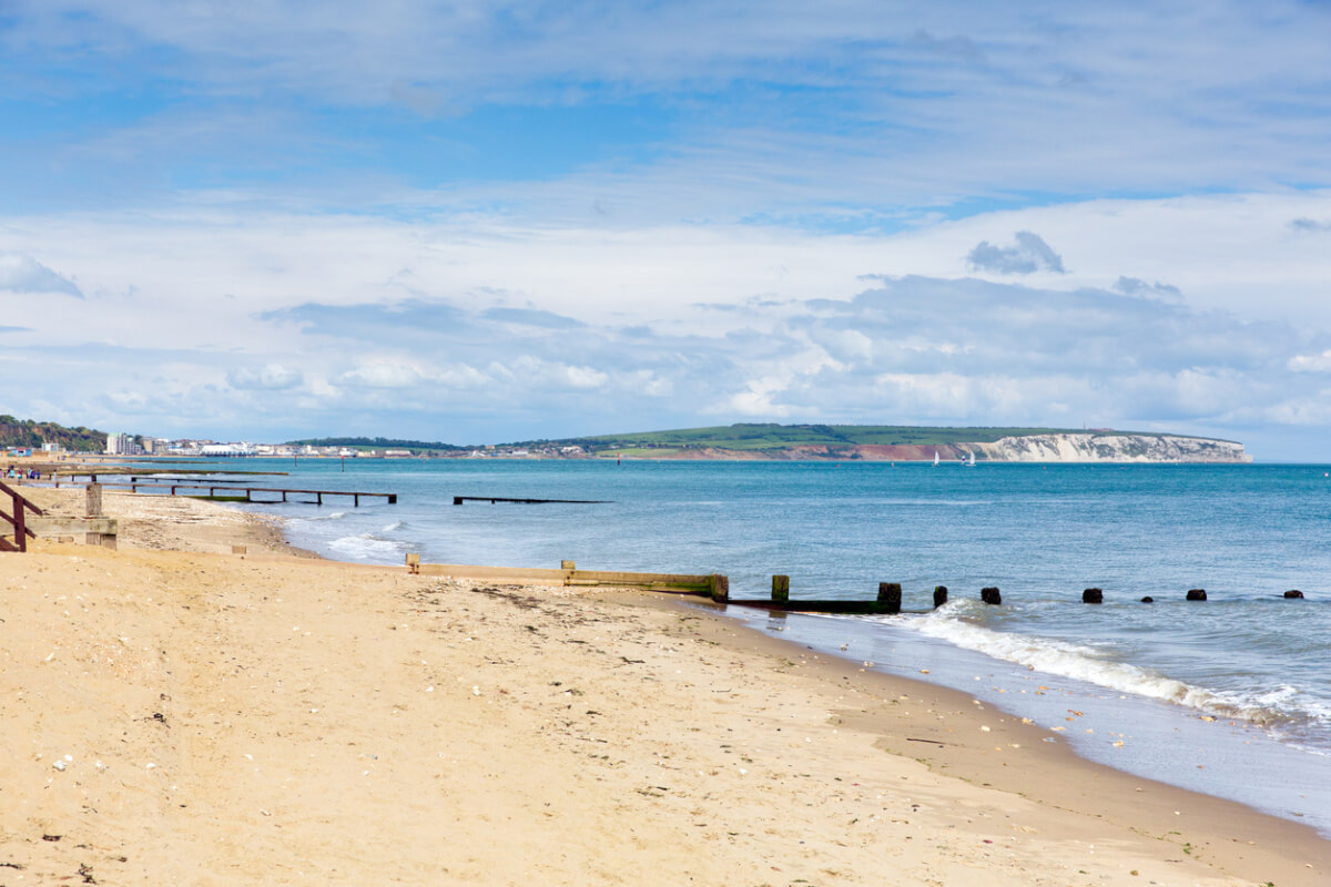 shanklin beach coast isle of wight