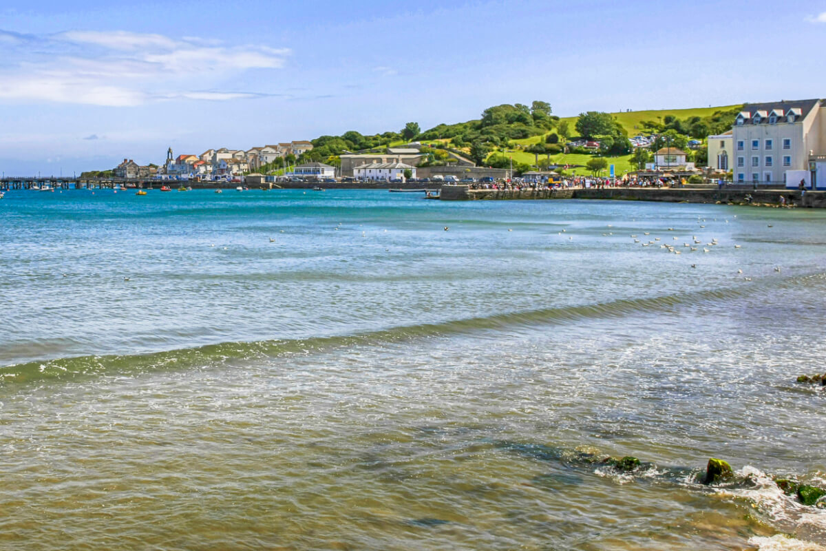 swanage bay coastline dorset