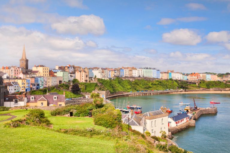 tenby beach harbour wales