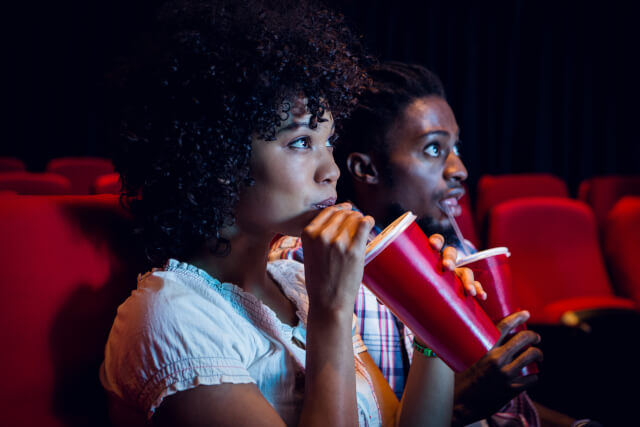 two women in cinema