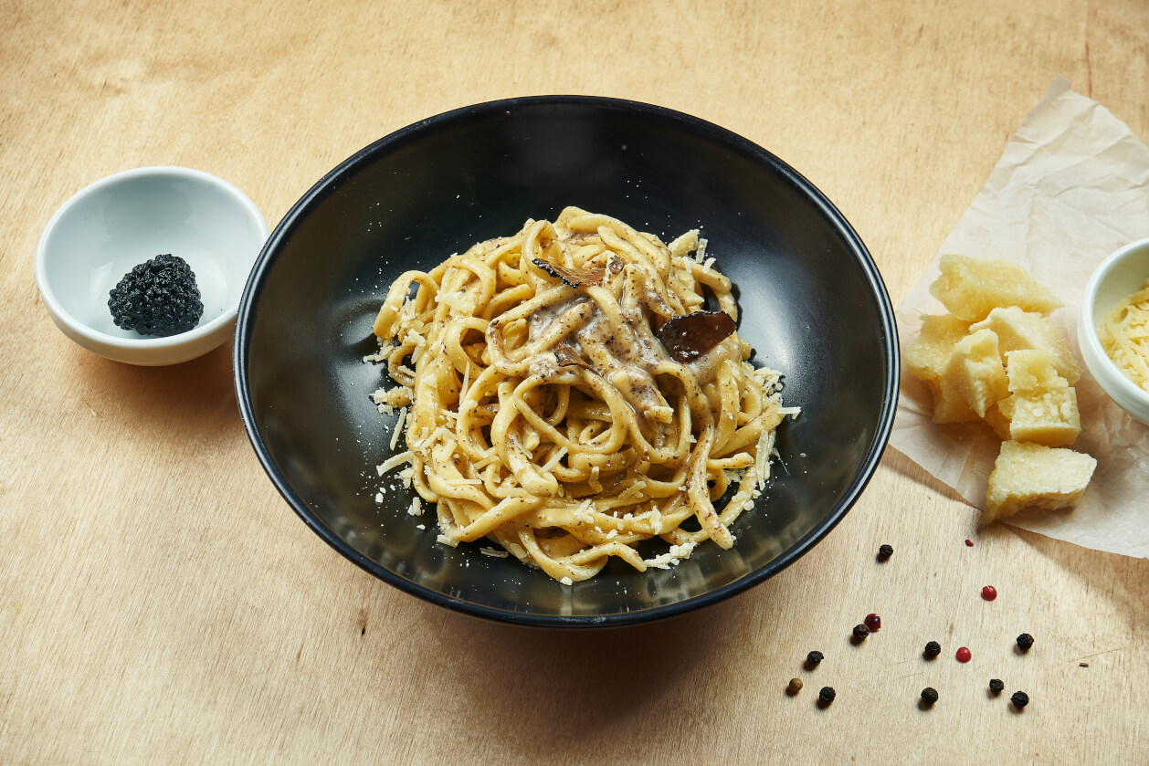 wild mushroom and black truffle tagliatelle